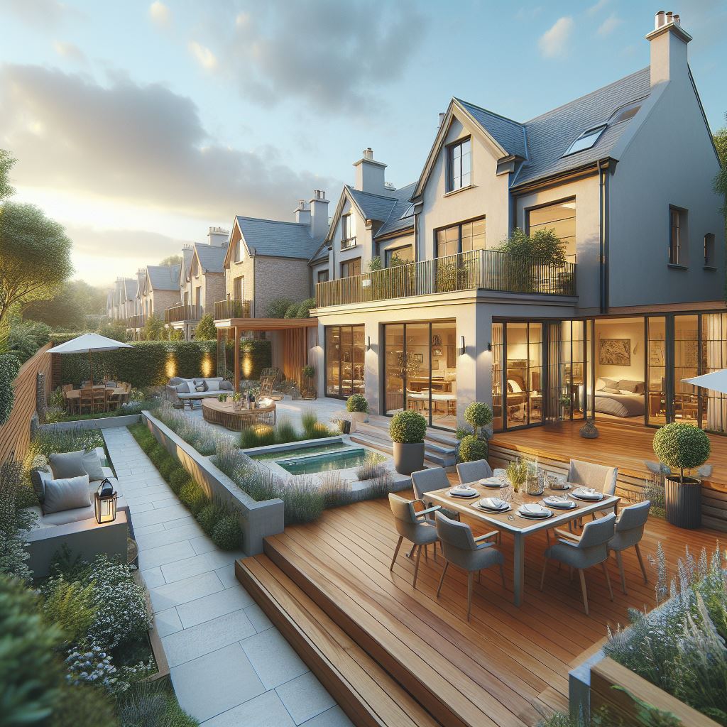 Dakterras op uitbouw vergunning