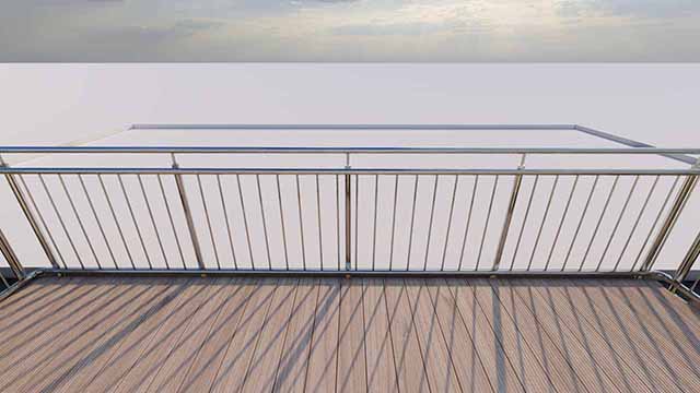 Afbeelding aluminium balustrade